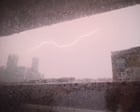 Dramatic lightning illuminates London skies during heatwave thunderstorm – video