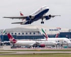 Thunderstorms disrupt Gatwick and Heathrow as hundreds of flights delayed or cancelled